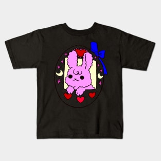 bunny princess in tower cute litte bunny Kids T-Shirt